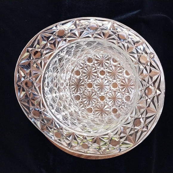 Huge Vintage Fenton glass top hat Button & Daisies Good Condition-One Chip Noted - Picture 8 of 12